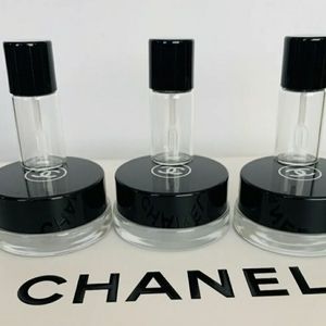 Set of 6 Empty Chanel Glass Travel Dram Jar for Skincare/Makeup